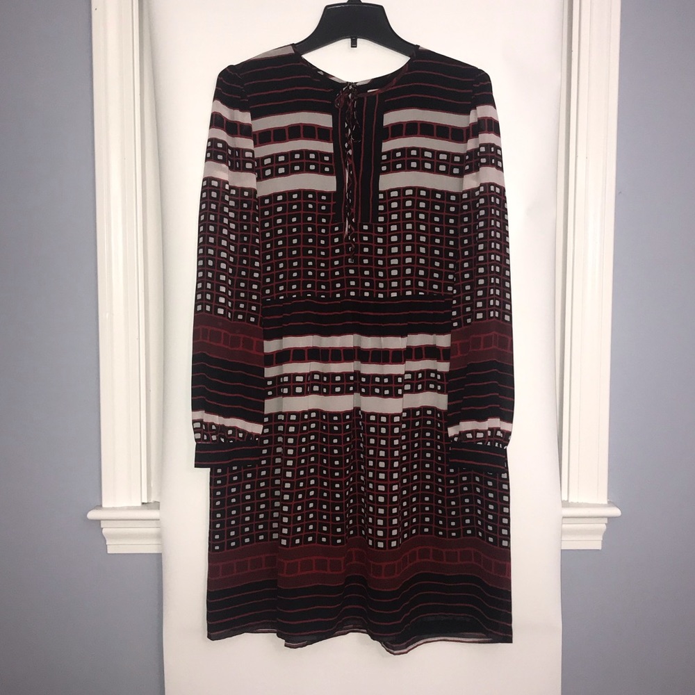 Loft Outlet Geometric Patterned Dress